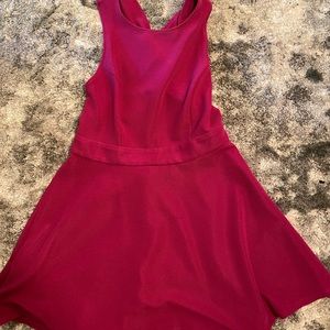 ADD TO DRESS BUNDLE Magenta Swing Dress w/ crosses